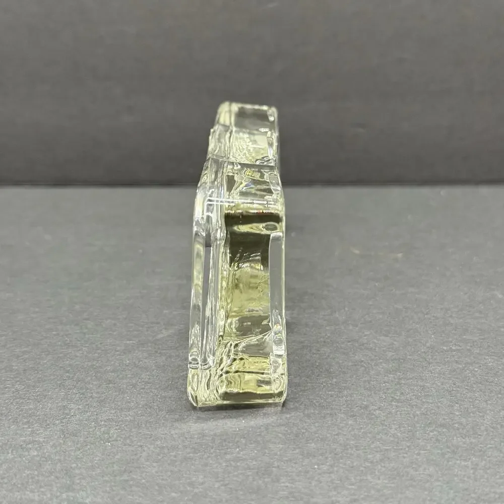 Avon Exclusive Vintage 1983 DAD Clear Fostoria Glass Paper Weight Gift